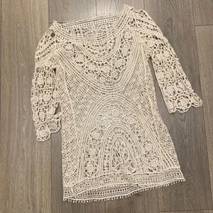 Crochet swimsuit cover